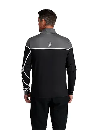 SPYDER | Zipshirt intimo da uomo Capitol | schwarz